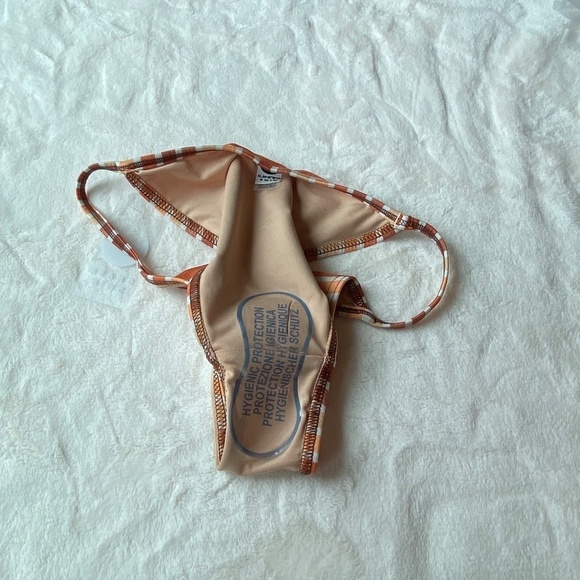 New! Free People x Gnash Swim striped tri bikini bottom 19151 - Picture 10 of 11
